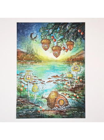 Acorn Nest  - Tampon clear - Collection "Twilight Tea" -  Lavinia