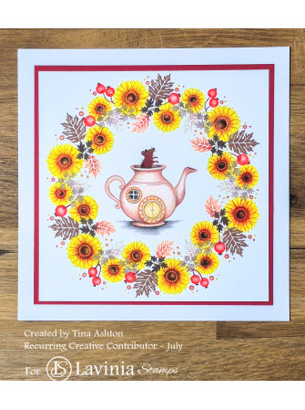 Red Oak Leaf - Tampon clear - Collection "Twilight Tea" -  Lavinia