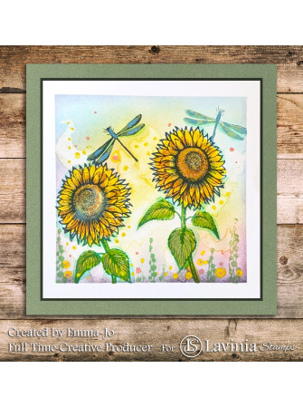 Sunflower 1 - Tampon clear - Collection "Twilight Tea" -  Lavinia