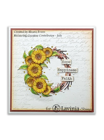 Sunflower 2 - Tampon clear - Collection "Twilight Tea" -  Lavinia