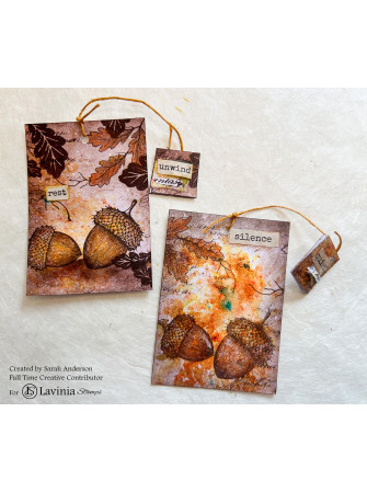 White Oak Leaf - Tampon clear - Collection "Twilight Tea" -  Lavinia