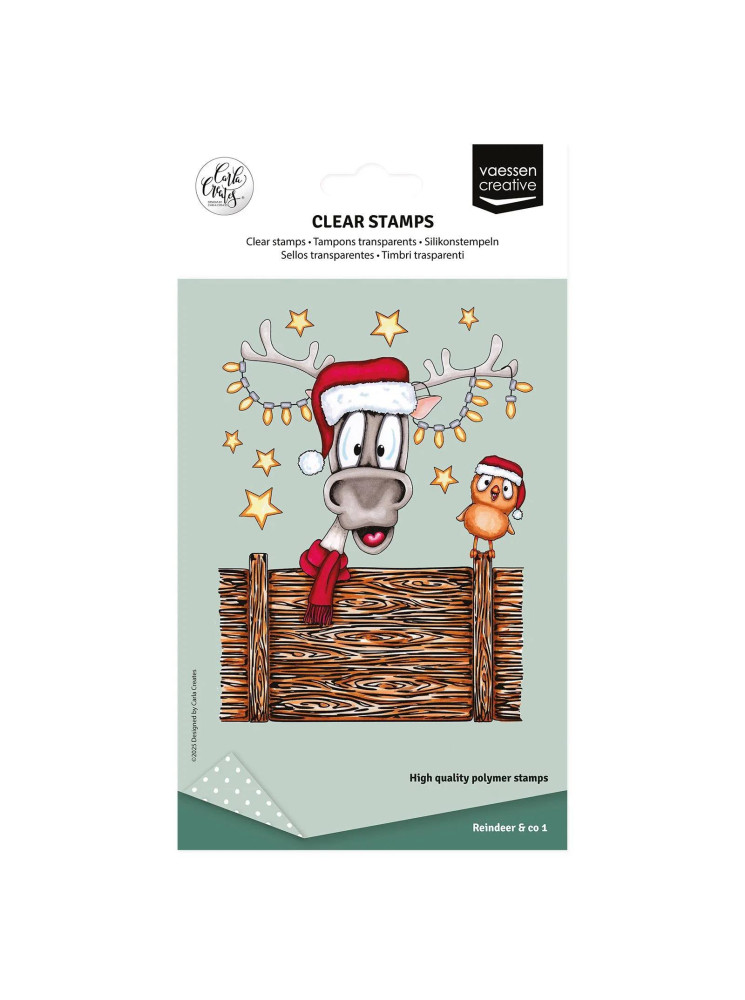 Reindeer & Co 1 - Collection "Christmas de Carla Create" - Tampon Clear - Vaessen Creative