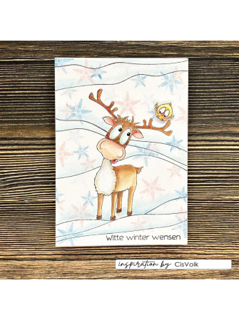 Reindeer & Co 2 - Collection "Christmas de Carla Create" - Tampon Clear - Vaessen Creative