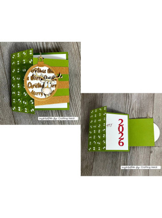 Boules de Noël - Collection "Christmas de Carla Create" - Plaque d'embossage - Vaessen Creative
