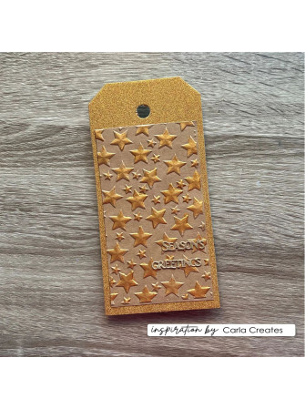 Etoiles - Collection "Christmas de Carla Create" - Plaque d'embossage - Vaessen Creative