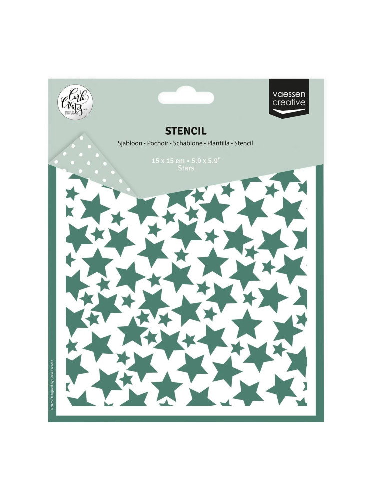 Etoiles - "Collection "Christmas de carla Create" - Pochoir - Vaessen Creative
