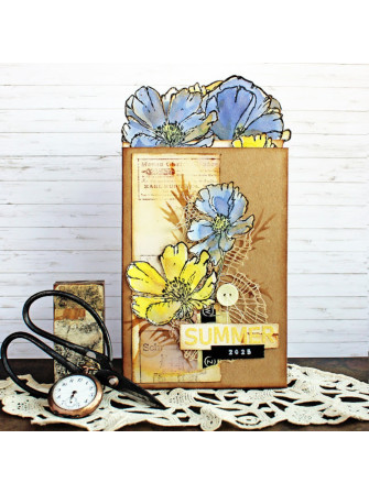 Tampon cling - Summer Poppies Edition - Alison Bomber 50 - Collection Eclectica - PaperArtsy
