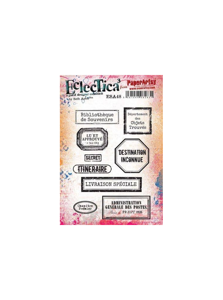 Tampon cling - Seth Apter 48 - Collection Eclectica - PaperArtsy