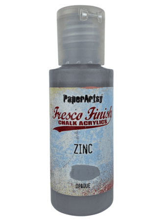 Peinture acrylique opaque - Zinc - Collection Fresco Finish - PaperArtsy