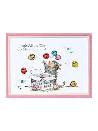 Tampon cling - Jingle Bell Wishes - Collection "House-Mouse" - Spellbinders