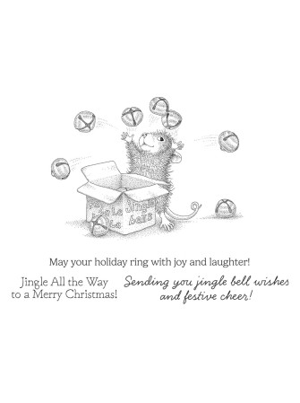 Tampon cling - Jingle Bell Wishes - Collection "House-Mouse" - Spellbinders