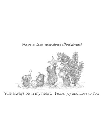 Tampon cling - Tree-mendous Christmas - Collection "House-Mouse" - Spellbinders