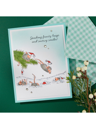 Tampon cling - Snowy Smile - Collection "House-Mouse" - Spellbinders