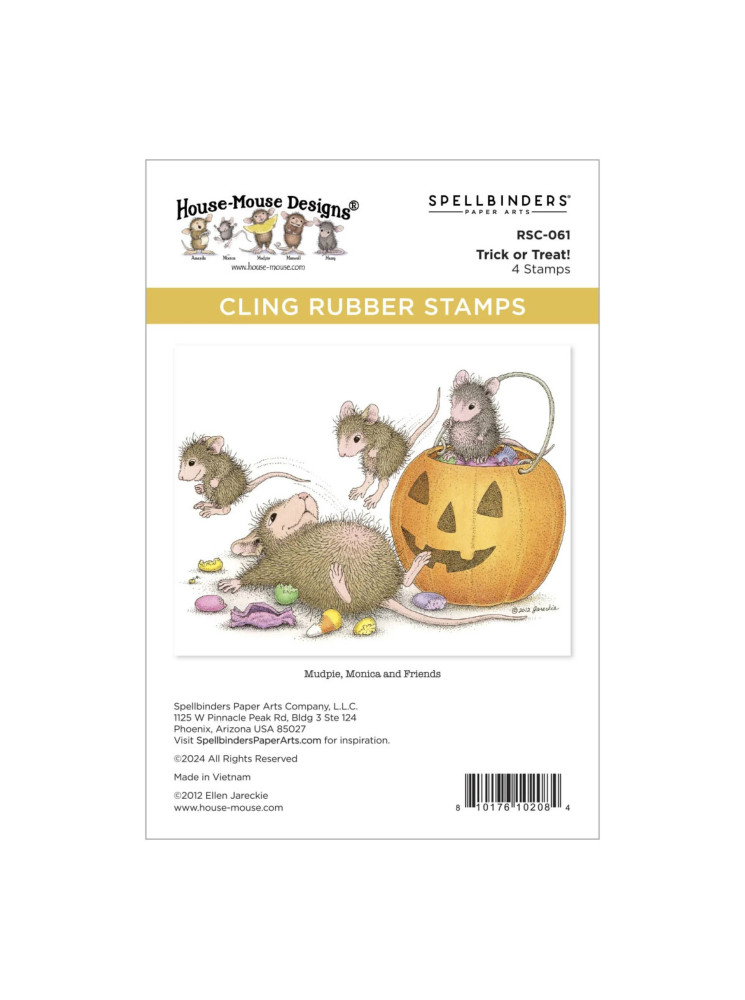 Tampon cling - Trick Or Treat - Collection "House-Mouse" - Spellbinders