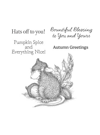 Tampon cling - Hats Off to You - Collection "House-Mouse" - Spellbinders