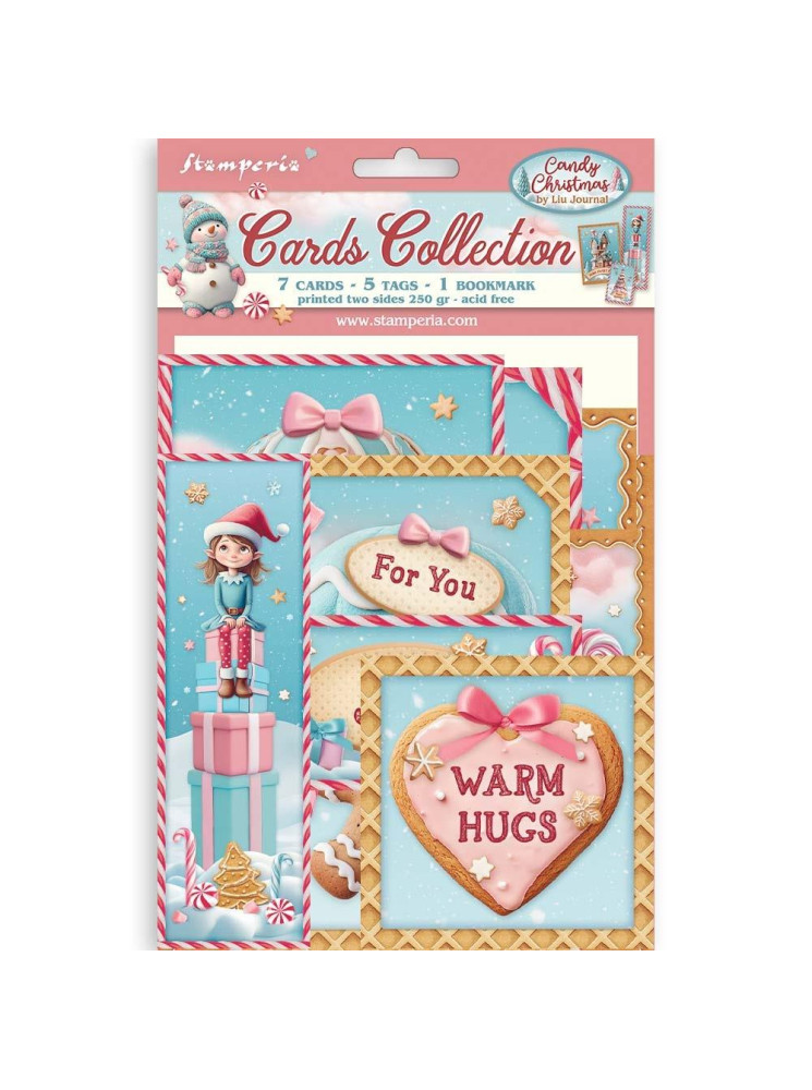 Cards - Collection "Candy Christmas" - Stamperia