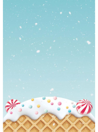 Backgound - Collection "Candy Christmas" - Feuille de riz -  Stamperia