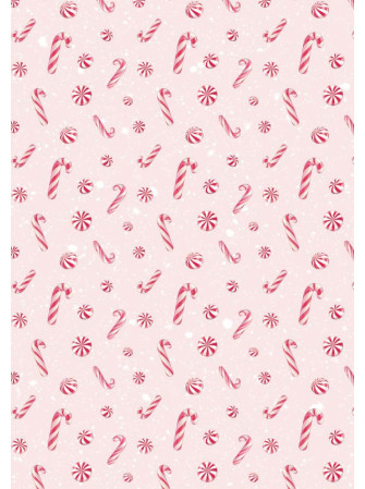 Backgound - Collection "Candy Christmas" - Feuille de riz -  Stamperia