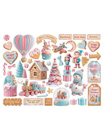 Die cut - Collection "Candy Christmas" - Stamperia
