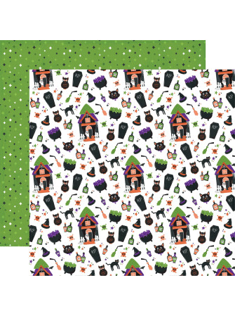 Pack papiers 15 x 15 cm - Collection "Ghosts & Goblins" - Echo Park