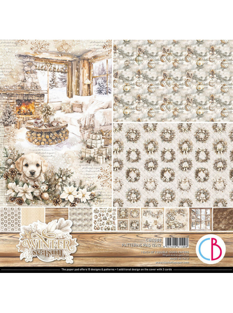 Pack papiers patterns - Collection "Winter season" - Ciao Bella