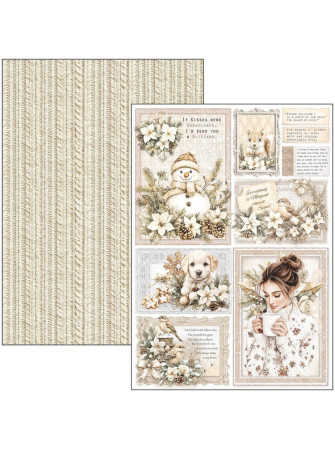 Pack papiers A4 - Collection "Winter Season"- Ciao Bella