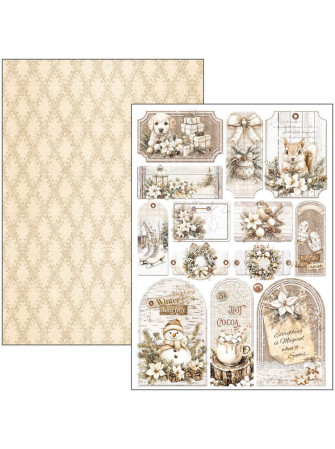 Pack papiers A4 - Collection "Winter Season"- Ciao Bella