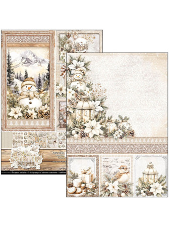 Pack papiers A4 - Collection "Winter Season"- Ciao Bella