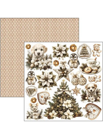 Pack papiers 15 x 15 cm - Collection "Winter Season" - Ciao Bella