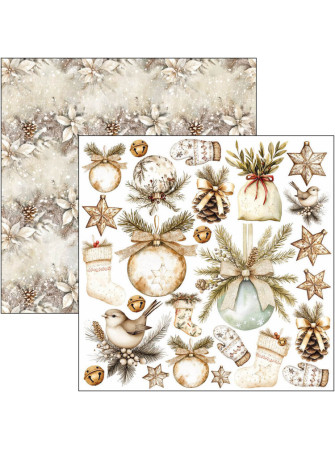 Pack papiers 15 x 15 cm - Collection "Winter Season" - Ciao Bella