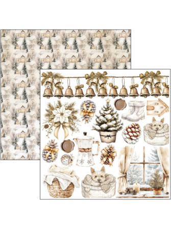 Pack papiers 15 x 15 cm - Collection "Winter Season" - Ciao Bella