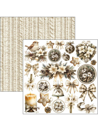 Pack papiers 15 x 15 cm - Collection "Winter Season" - Ciao Bella