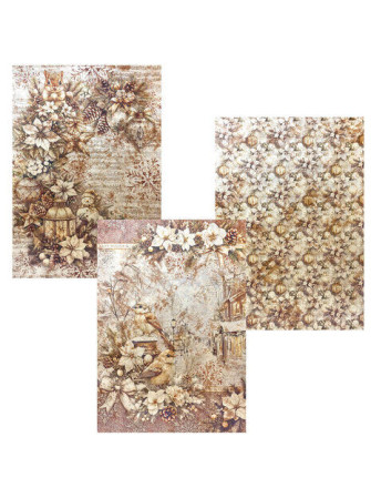 Pack de papiers Deluxe et Vellum A4 - Collection "Winter Season" - Ciao Bella