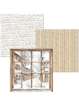 Pack de papiers Deluxe et Vellum 15 x 15 cm - Collection "Winter Season" - Ciao Bella