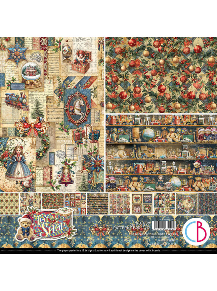 Pack papiers patterns - Collection "Toy & Shop" - Ciao Bella