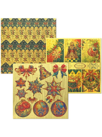 Pack de papiers Deluxe et Vellum 15 x 15 cm - Collection "Toy & Shop" - Ciao Bella