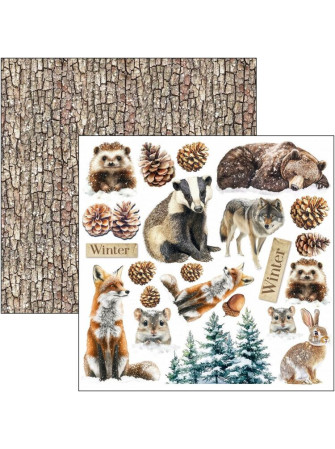 Pack papiers 15 x 15 cm - Collection "Forest Tales" - Ciao Bella