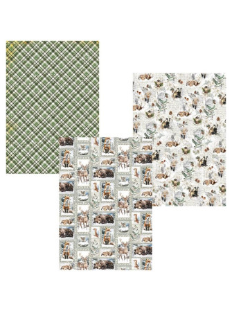 Pack de papiers Deluxe et Vellum A4 - Collection "Forest Tales" - Ciao Bella