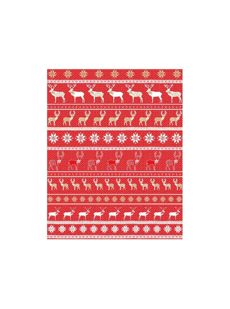 Papier décoratif - Rouge Noël - Décopatch