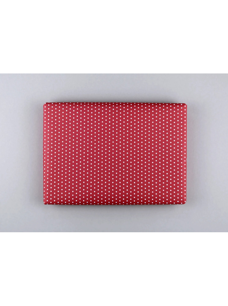 Feuille papier glacé - Rouge à pois blanc - Rayher