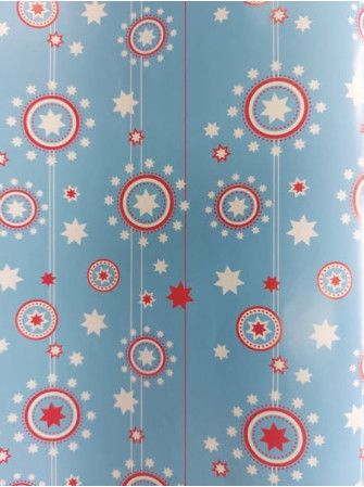 Feuille papier glacé - Bleu à étoiles - Rayher
