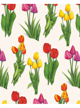Papier Italien - Tulipes -...