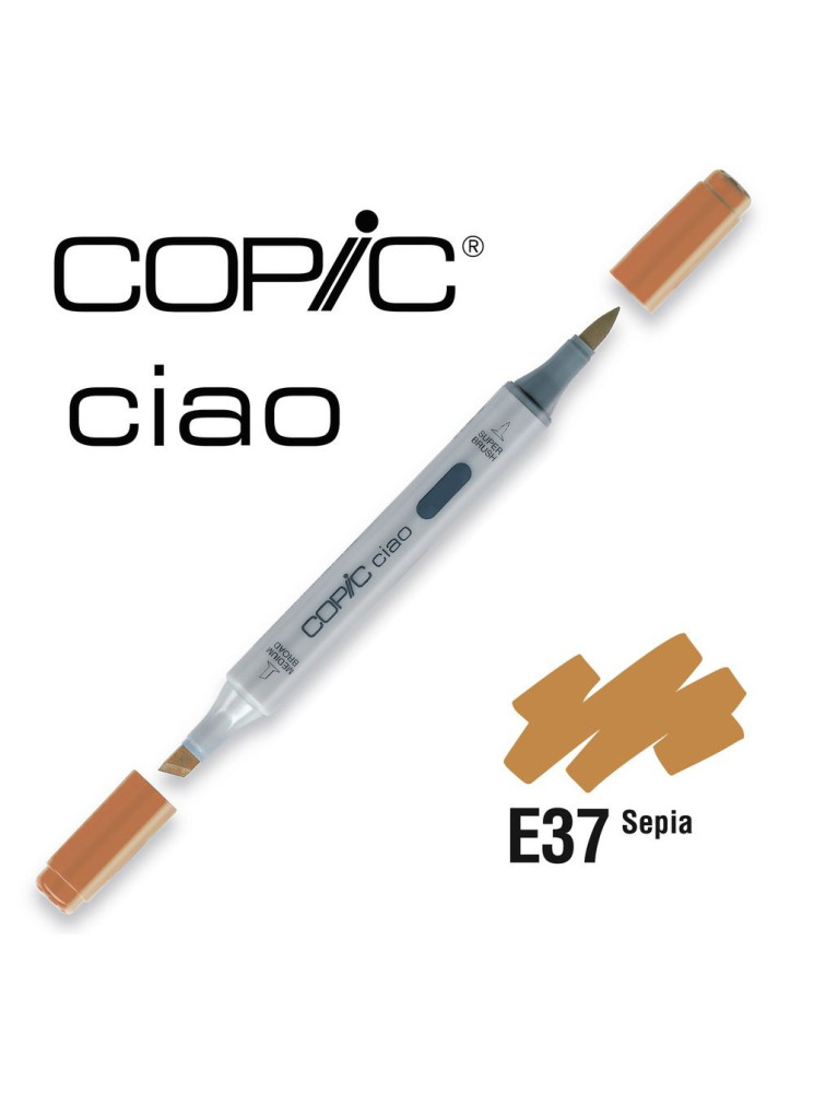 Sépia - E37 - Marqueur à alcool - Copic Ciao