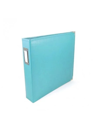 Album cuir à anneaux 30.5 x 30.5 cm - Aqua - We R Memory Keepers