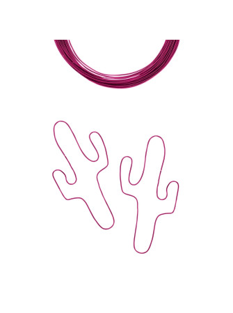 Fil Aluminium 1 mm -  Strong Pink - Vaessen Creative