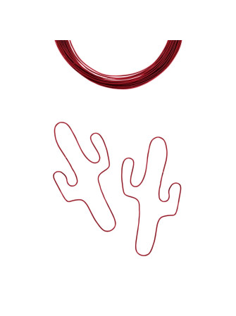 Fil Aluminium 1 mm - Red - Vaessen Creative