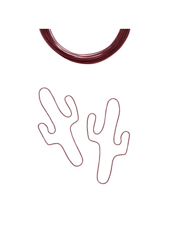 Fil Aluminium 1 mm - Oxblood - Vaessen Creative
