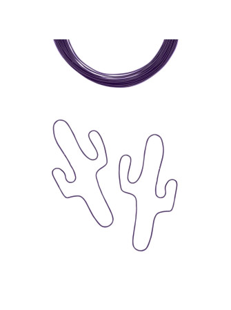Fil Aluminium 1 mm - Aubergine - Vaessen Creative