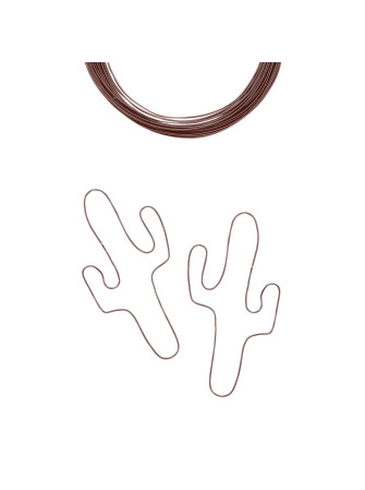 Fil Aluminium 1 mm - Chocolate Mat- Vaessen Creative