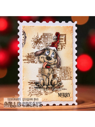 Tampon Clear N° 1320 : Snuggle Spark - Collection "Santa's Sidekicks" - Aall & Creates